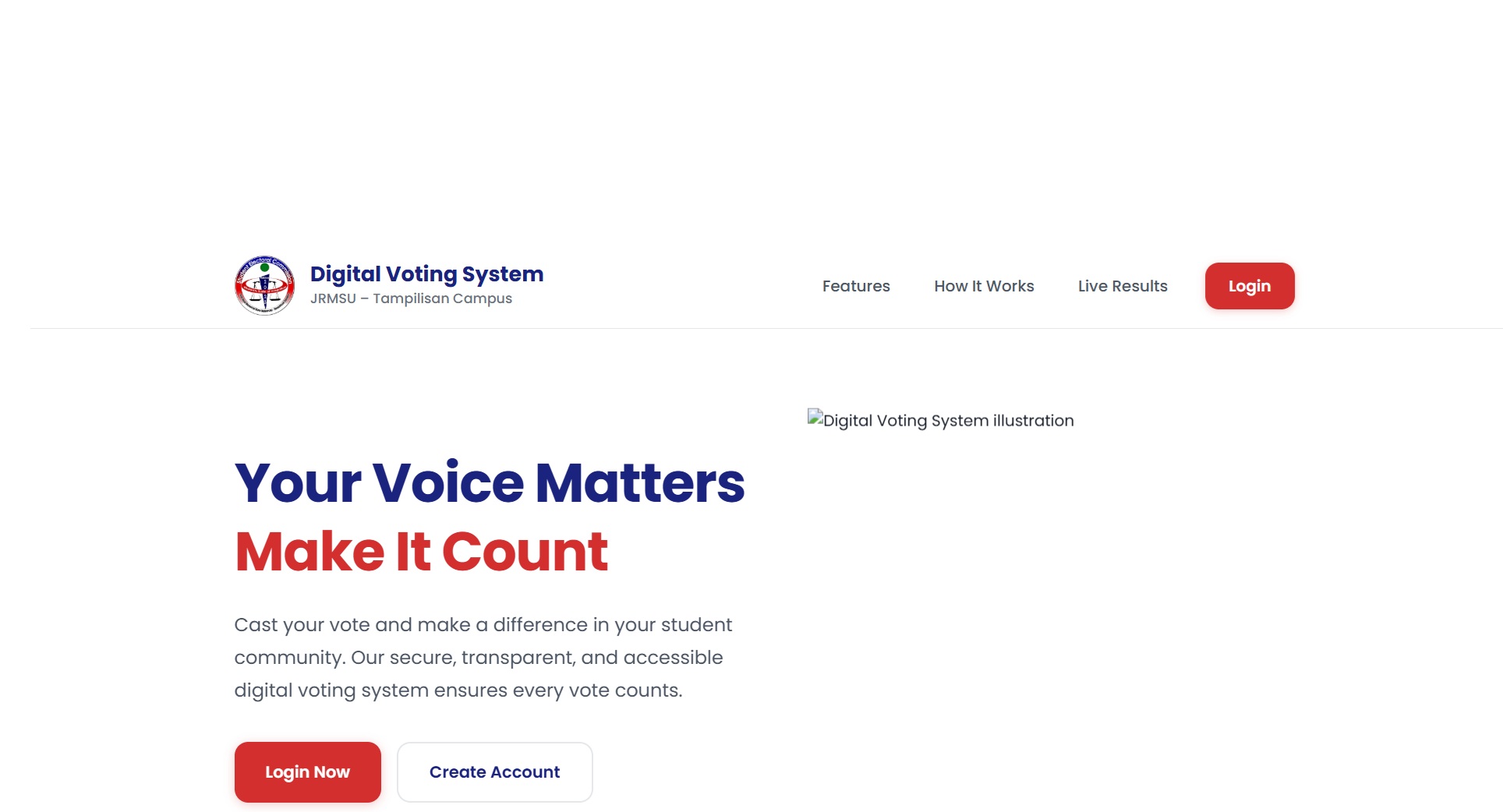  DIGITAL VOTING SYSTEM FOR SUPREME STUDENT GOVERNMENT ELECTION